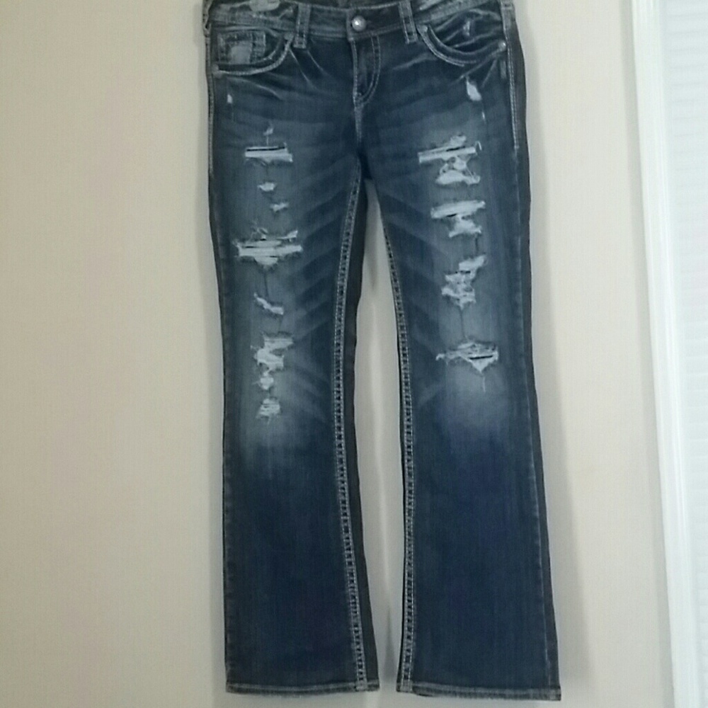 Boot Cut, destroyed Silver Jean!